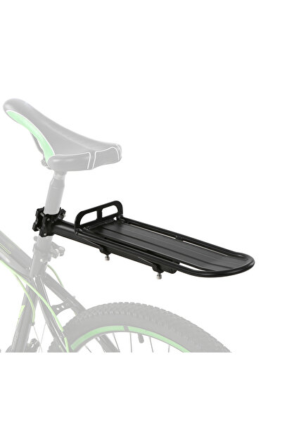 Choice حامل دراجة من سبائك الألومنيوم قابل للسحب باللون الأسود، حامل مقعد خلف...