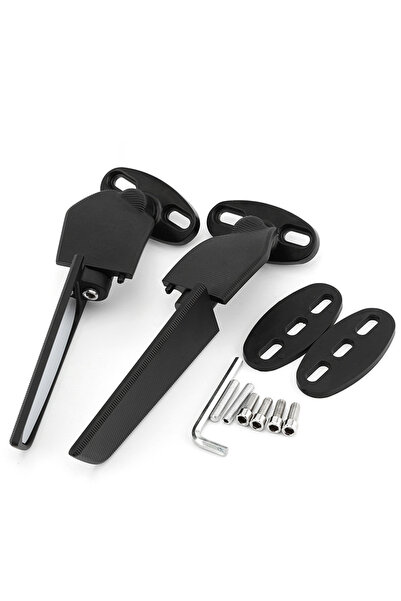 Choice مرآة الرؤية الخلفية الدوارة القابلة للتعديل باللون الأسود للدراجات الن...