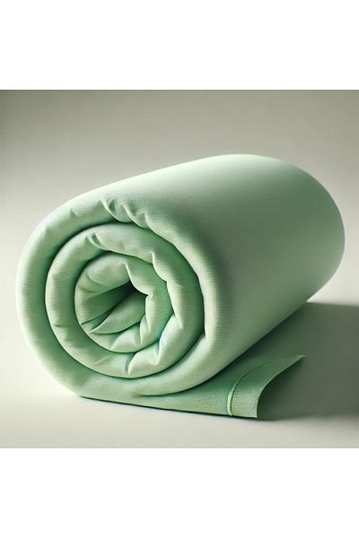 Sisthree Green Single Elastic 100% Cotton Combed Bed Sheet