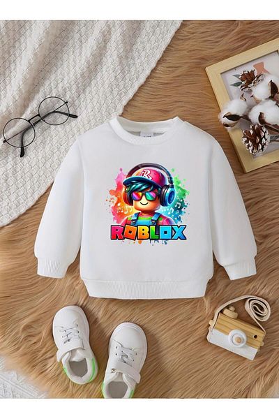 Massgai Ειδικό βαμβακερό φούτερ για παιδιά Roblox Play Visual Printed