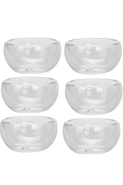 Choice COOKER KinG 50ml 6Pcs 2/6Pcs Double Layer Glass Tea Cup Set Transparen...