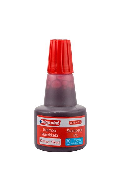 Bigpoint |   Istampa Ink, Compatible with Stamp and Stamp - Oil-Free and Permanent Ink, Red, 30 ml