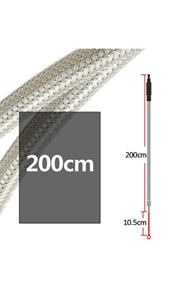 Choice6 كابل قابض مضفر من الفولاذ المقاوم للصدأ بطول 200 سم للدراجات النارية،...