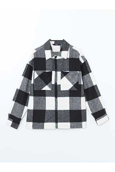 LC Waikiki Jachetă cămașă pentru bărbați în carouri cu mânecă lungă