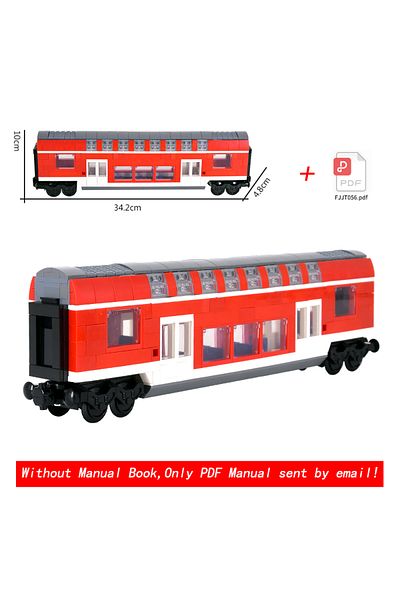 Choice With Pdf Manual Moc City Creative Idea Express Passenger Train Light Rail Building Block Bricks Diy