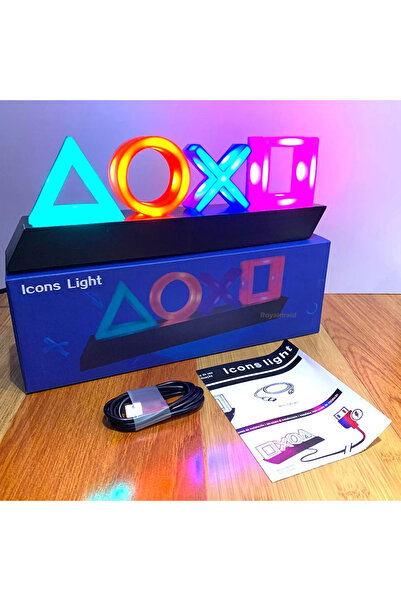 Choice مصباح أيقونات ألعاب الجيل الأول لجهاز بلاي ستيشن 4 و5، مصباح زخرفي للت...