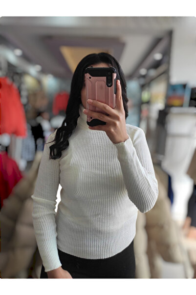 Sublime Butik Γυναικεία πλεκτά πλεκτά ελαστική μπλούζα με απαλή υφή