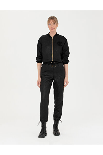 Pierre Cardin بنطال أسود لامع ومريح 50275534 -VR046