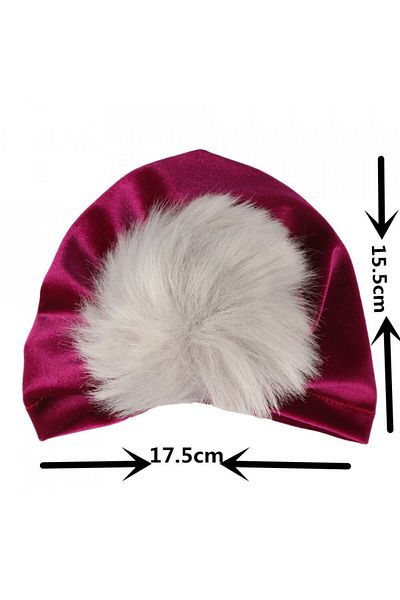 OEM Drool Velvet Baby Turban (Color: Red)