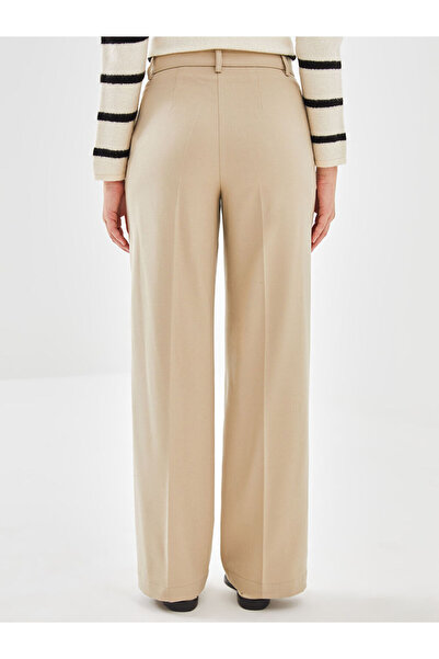 LC Waikiki Beige Loose Fit Women's Trousers