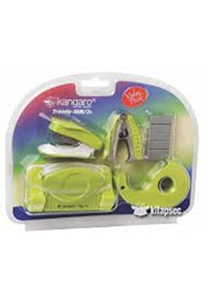 Kangaro Zımba +Tel Sökücü+Tel Set Zımba Yeşil