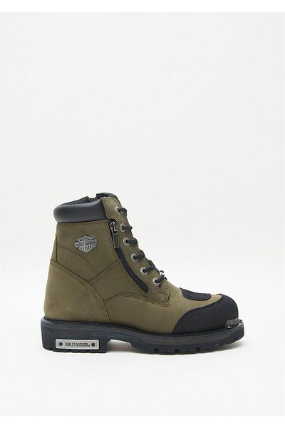 Harley Davidson Ανδρικές πράσινες μπότες Nubuck Renshaw