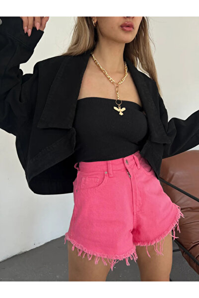 Zeliza Butik سترة بوليرو موديل كروب جينز