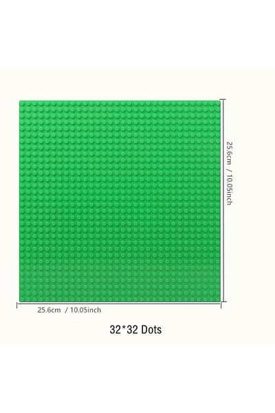 hairun 32x32 Green Base Plate 32*32 16x32 16x16 Dots Building Blocks Baseplate Diy Plastic Plate Classic