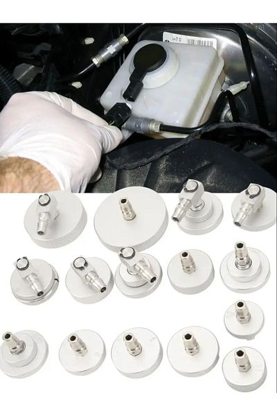 Choice 01 1pcs Automotive Master Cylinder Brake Bleeder Cap Adapter For Manual, Pneumatic Brake Fluid Bleed