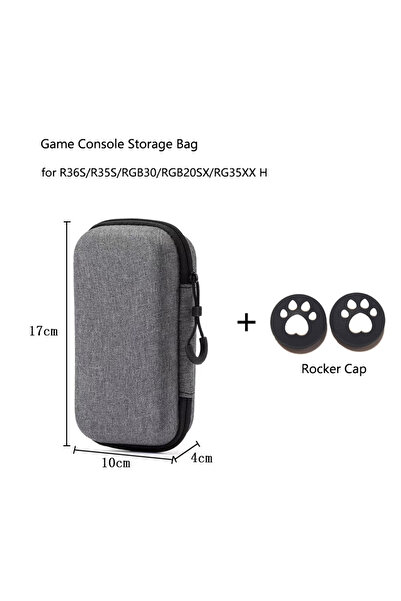 Choice gray Game Console Handheld Bag for R36S/R35S/RGB30/RGB20SX/RG353M/RG35...