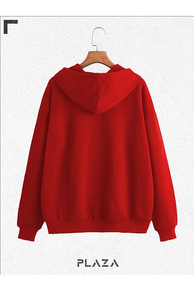 Plaza Butik 2 Thread Seasonal Zippered Hooded Fleece Cardigan Jacket