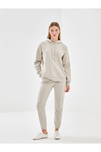 LC Waikiki Γυναικείο χοντρό Jogger φούτερ με ελαστική μέση