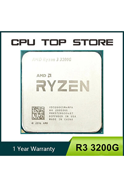 Amd Ryzen 3 R3 3200G Processor 3.6GHz Quad-Core 65W AM4 CPU