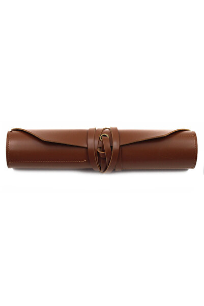 Choice Chocolate Leather Tool Roll Up Pouch - Leather Tool Wrench Roll/Chisel Bag