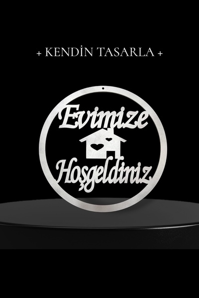 KOPYA - Kendin Yap Evimize Hoşgeldiniz Kapı Süsü