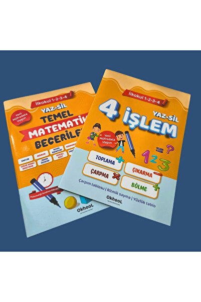 Okhool Yaz Sil 4 Işlem Ve Temel Matematik Becerileri 2 Kitap