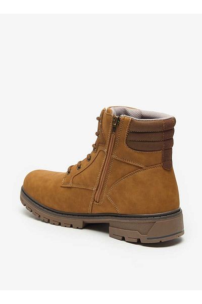 Lee Cooper Men's Logo Detail Chukka Boots with Zip Closure