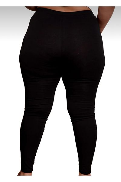Doruk Leggings lungi din bumbac pieptănat negri pentru femei, zilnic, 100% bumbac, de bună calitate și potriviti