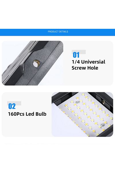 Choice Black Photo Studio 8-inch Led Fill Light Video Fill Lamp Panel Photography Lighting For Live Streami