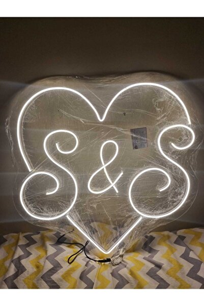 En Güzel Günde Kişiye Özel Harf Işıklı Neon Led Duvar Dekarasyon 40*40 Cm