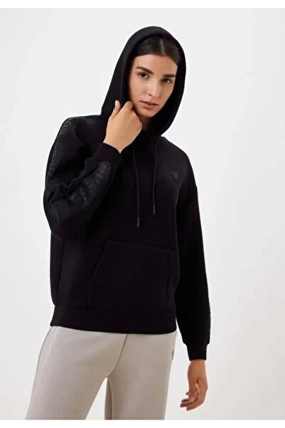 Guess SWEATSHIRT Kadın Siyah Sweatshirt V2YQ18K7UW2-JBLK