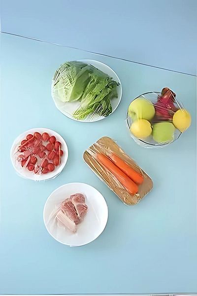 FORSEİ LUCA 100 Pieces Practical Freshness Preserving Pot and Plate Cap Multi-Purpose Lid Food Cap