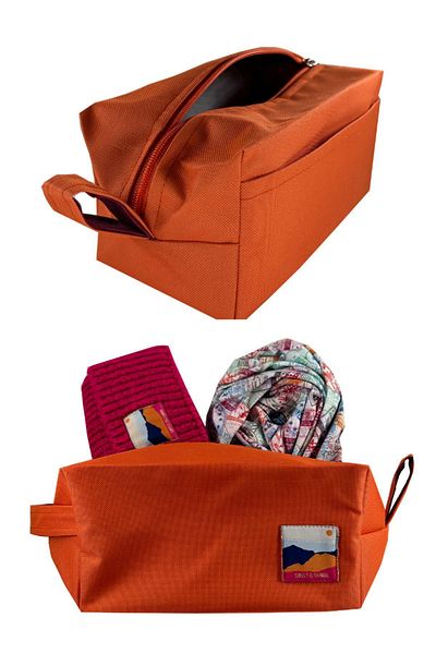 Sofist İstanbul Orange Make Up & Travel Bag Organizer Orange Mini Makeup and Travel Bag