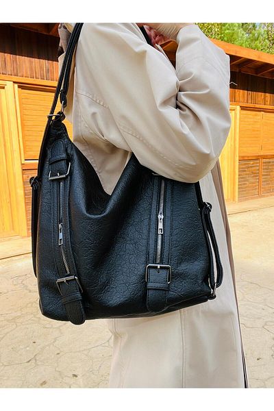 Çanta Trend Rucsac de umăr din piele artificială moale