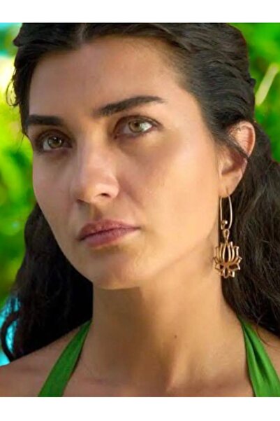 mos&more Çelik 2 Adet Zeytin Ağacı Ada Lotus Kadın Küpe