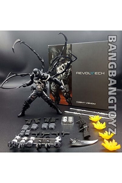 BANDAI Agents venom New Venom Revoltech Amazing Yamaguchi Figures Agent Venom Anime Figure Model Collection