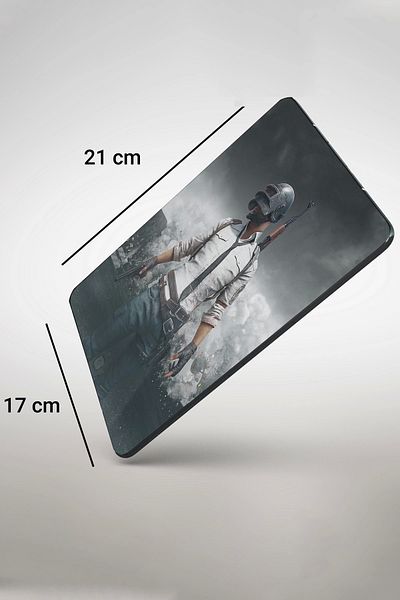 SonicTouch لوحة ماوس مكتبية غير قابلة للانزلاق لمشغل الألعاب منقوشة من Pubg (قاعدة ماوس) 17x21 سم