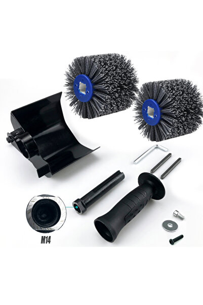 Choice4 M14 2 brush wheel M10/M14 Multifunctional Electric Angle Grinder Burn...