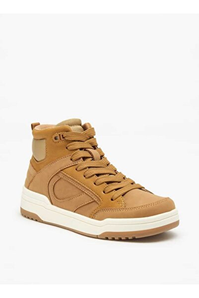 Duchini Mister Duchini Panelled High Top Sneakers with Zip Closure