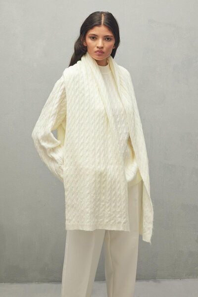 Fahhar سترة إكرو - وشاح منسوج للشعر