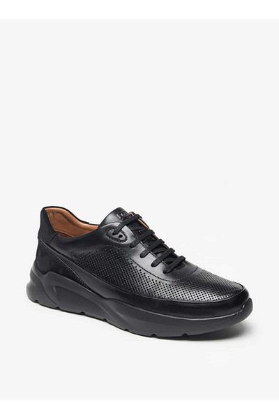 Duchini Men's Textured Lace-Up Low Ankle Sneakers