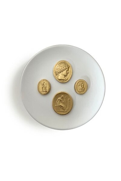 HOME DEKORİSTA Decorative Plate, Decorative Object, White Color Plate, White ...