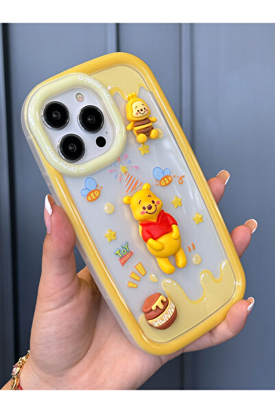 OSG iPhone 13 Pro Uyumlu 3 Boyutlu Karakter Desenli Darbe Emici Özellikli Lüx...