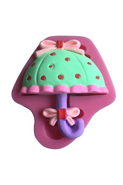 morlalem m Fiyonklu 6cm Şemsiye K-166, Kokulu Taş Sabun Alçı Mum Kalıbı