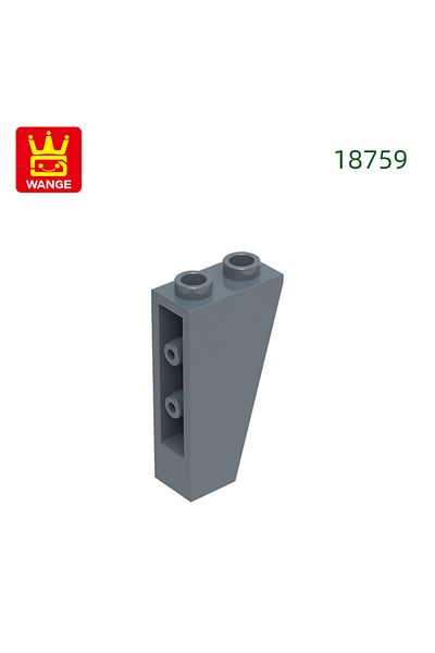 Choice About 58pcs 70.light Bluish Gray Wange 58pcs/lot 2449 Slope Inverted 75 2x1x3 Block Moc Color Access