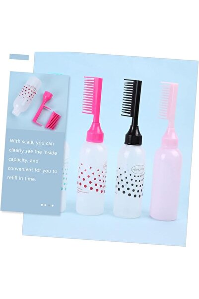 Busstier زجاجة تلوين الشعر ذات المشط الطويل 175 مل - مشط تلوين الشعر العملي وأداة العناية بالشعر