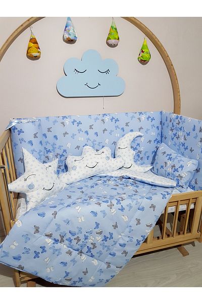Baby Clime 60X120 Baby Sleeping Set - Mosquito Net - Butterfly Pattern (Excluding the Mobile Crib)