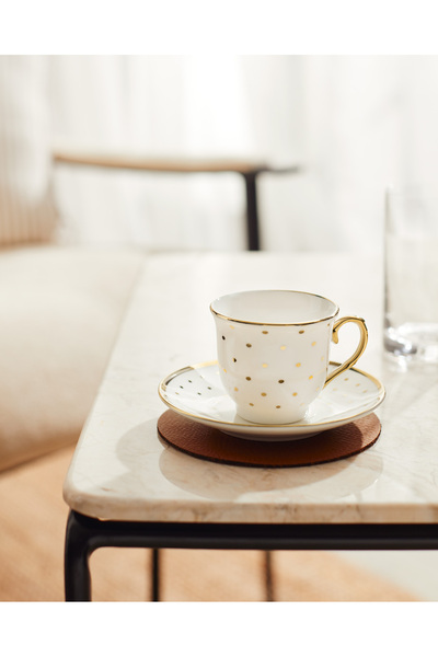 Madame Coco طقم فناجين قهوة Caine مكون من قطعتين - ملون - 90 مل