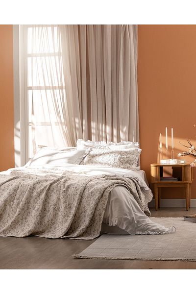 Madame Coco Marseille Double Bed Cover Set - Purple