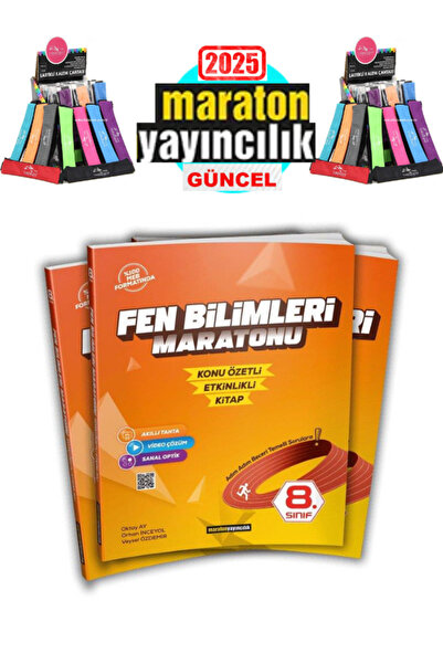 MARATON YAYINCILIK 8.Sınıf Fen Bilimleri Maratonu(Konu Özetli-Etkinlikli) + Polo Kalemlik Hediyeli